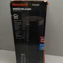 Honeywell Slim Ceramic Tower Heater, Large Room, Black  Easy to Use  Slim Space Heater with Two Heat Settings