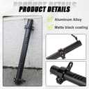 SKTYANTS Antenna Flag Pole Mount & Tailgate Hinge Mount Single Holder Multi-Function Base Aluminum Alloy Flag Pole Mounted Bracket Compatible with Ford Bronco 2021-2025