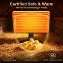 Chick Brooder Plate - Energy Efficient Chick Heating Plate with Adjustable Height and Angle, 50-158F Digital Temp Control for Winter Chicken Coop, Brooder Box, Ducklings
