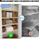 5 Pcs Wire Rack Covers24'' x 12'' x 2.8'' Storage Rooms Cut-able Thickened Foamed PVC, Moisture-proof Waterproof and Pressure-resistant Elm Wood Color Suitable For Supermarket Shelves Kitchen Closets