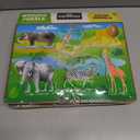 3 x Big Discoveries Wooden Puzzle - Animal Wood Puzzles for Toddlers 2+ Years Old | Montessori Learning Puzzles for Kids - Great for Preschool Aged Boys and Girls (Safari Animals)