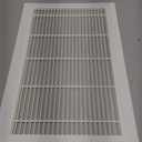 14" x 8" HVAC Return Air Grille - Plastic Never Rust Vent Duct Cover - for Wall & Ceiling [Outer Dimensions: 16w X 10"h]