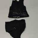 Avidlove Womens Fishnet Lingerie for Women Sexy Two Piece Lingerie Set Stripper Outfit (One Size, Black)