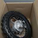 10 Inch 2.5-10 Rear Wheel Tire with 1.4 x 10 Rim and Drum Brake With 12mm Bearing for 50cc Dirt Pit Bike, ATVs, Black