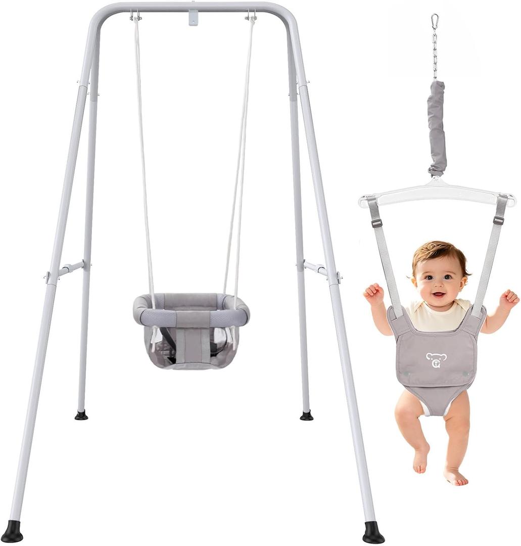 2 in 1 Baby Jumper with Swing, Indoor and Outdoor Use, Baby Jumpers and Bouncers