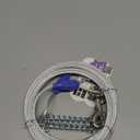 Petest 25ft Reflective Tie-Out Cable with Buffer Spring for Large Dogs Up to 90 Pounds