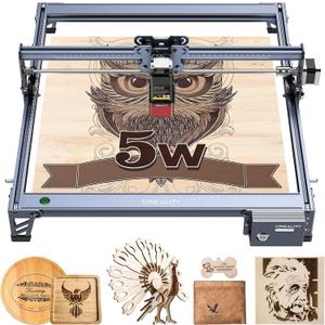 Creality Falcon 72000mW Output Laser Engraver, 5W Efficient Laser Engraver Machine, Laser Cutter and Engraver Machine for Wood, Metal,Paper, Acrylic, Leather, Lase Class 4
