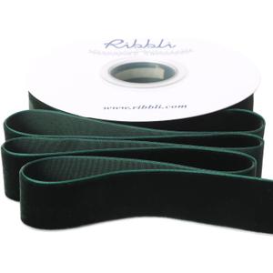 Ribbli Dark Green Velvet Ribbon 1 Inches Continuous10 Yard Spool Red Christmas Ribbon for Gift Wrapping Crafts Home Decor