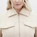 City Chic Women's Plus Size Jacket - Boucle Zip Front (M)