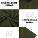 Men's Polo Shirts Short Sleeve Golf Polo T Shirt Lightweight Casual Button Down Shirts Summer Collared with Pocket (Green)