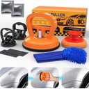 10-in-1 Dent Puller  Multi-Use Car Dent Puller Tool Kit with Handle, 3PCS Suction Cup Dent Remover for Vehicle Repair, Glass, Screens, Tile & Object Lifting (Orange)