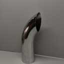 Chrome Exhaust Pipe 5"DIA, 18" Length Curved