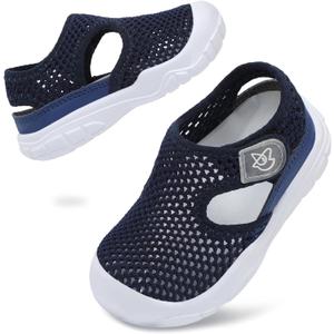 LeIsfIt Toddler Sandals Boys Girls Wide Sandals Kids Water Sandal Shoes Lightweight Barefoot Summer Shoes for Indoor Outdoor, Size: 9 Toddler