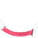 PATIKIL Foot Hammock Under Desk, Adjustable Foot Rest Sling with Hooks Portable Desk Footrest for Airplane Travel Home Office, Pink Style 1