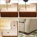 Solid Wood Legs for Furniture, L-Shaped Bed Risers, Furniture Legs for Sofa Couch Dresser Cabinet Table, Couch Sofa Feet, Furniture Risers, Bed Lifters 4 Pack