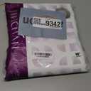 jinchan 100% Blackout Curtain 96 Inches Long White Curtain for Bedroom Living Room Linen Textured Thermal Insulated Curtain Grommet Top Window Drape 1 Panel White