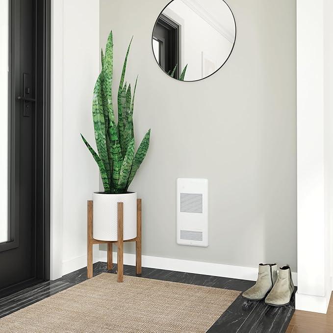  Pulsair Electric Wall Fan Heater – 750W or 1500W / 120V – Ultra-Quiet Nichrome Element Heater – Heats Quickly – No Built-In Thermostat (ARWF1501W) – White