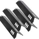 15 inch Porcelain Grill Heat Shields Replacment for Dyna-Glo DGF510SBP, DGF493BNP, Set of 4 Barbeque Grill Heat Plates for Backyard Grill Replacement Parts BY15-101-001-02, BY13-101-001-13, GBC1460W
