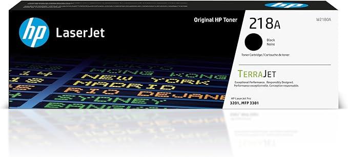 HP 218A Black Toner Cartridge | Works with Color LaserJet Pro 3201, MFP 3301 Series | W2180A