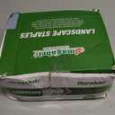 AMAGABELI 6 Inch 500 Pack Galvanized Landscape Staples 11 Gauge Anti-Rust Heavy Duty Garden Stakes Plant Cover Spikes U-Shaped Sod Pins Fence Stakes for Weed Barrier,Irrigation Tubing,Lawns,Decoration