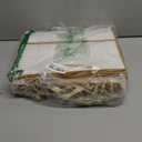 TKSBAG 12PCS Gift Bags Medium Size with Handles, 12.5 x 9.8 x 4.3 In White Gold Thank You Bags with Bow Ribbon for Wedding, Birthday, bridesmaid, Groomsmen, Party Favors, Valentine