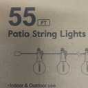 Outdoor String Lights, 55(50+5) FT 25 Bulbs IP65 Waterproof Patio Lights