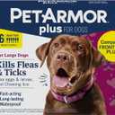 PetArmor Plus Flea and Tick Prevention for Dogs, Large Dog Flea and Tick Treatment, 6 Doses, Waterproof Topical, Fast Acting (45-88 lbs)
