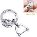 2 x for Hyundai Key Fob Cover Keyless Remote Smart Key Fob Shell with Keychain Fit for Hyundai Ioniq 6 Grandeur GN7 KONA (5 Buttons Black-Silver)