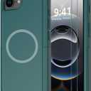 Diverbox for iPhone 16e Case [Compatible with MagSafe] [Shockproof] [Dropproof] [with Screen Protector ] Heavy Duty Protection Phone Case Cover for Apple iPhone 16e 2025 6.1 inch (Dark Green)