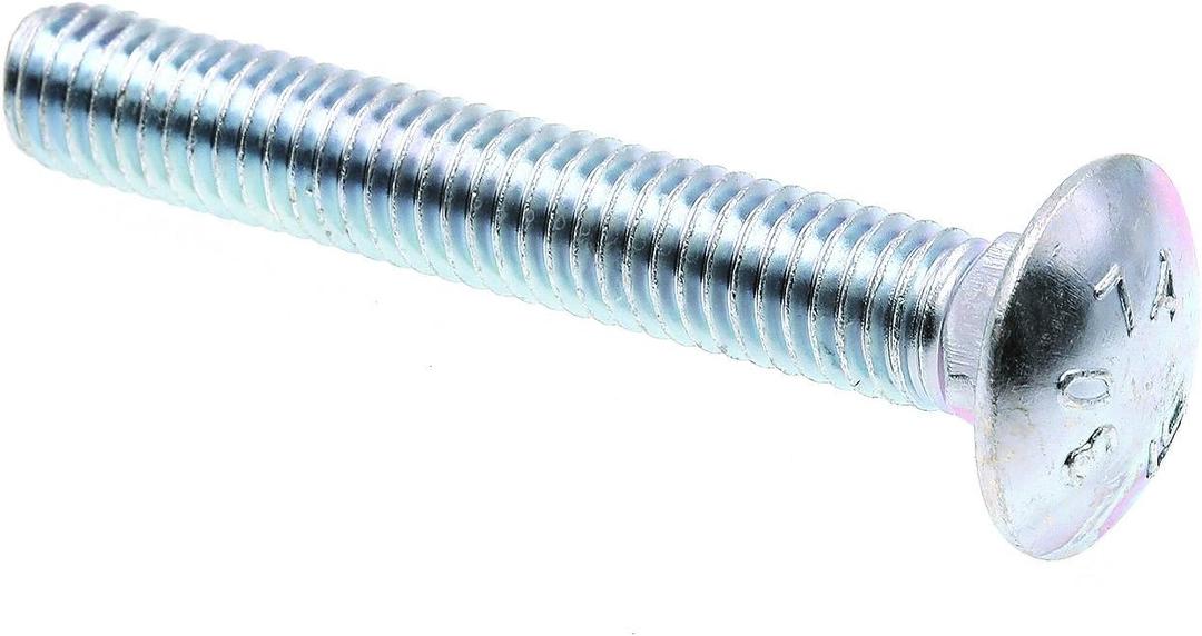 Prime-Line 9063647 Carriage Bolts, 3/8 In.-16 X 2-1/2 In., A307 Grade A Zinc Plated Steel (25 Pack)