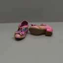 Disney Shoes - Girls Mary Jane Flat Pump Strap with Bow - Kids Character Princess Dress up Costume Flower School Party Flats Slip on - Toddler/Little Kid (Pink-minnie)