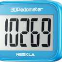 3D Pedometer for Walking, Simple Step Counter with Large Digital Display, Step Tracker with Removable Clip Lanyard, Accurately Track Steps for Men Women Kids Adults Seniors