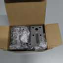 4Pack Self Lock Hinge with Screws, Folding Brackets Extension Support Bracket Foldable Self Lock Hinges for Folding Table Legs, Black