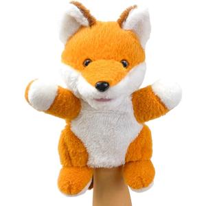 Hand Puppe ts Fox Puppets,9"Realistic Stuffed Animal Puppe ts for Toddlers Cute Fox Stuffed Pupp ets for Kids with Movable Mouth,Fox Animal Ha nd Puppets for Adults Hand Puppets for Toddlers