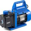 Orion Motor Tech Vacuum Pump, 4.5 cfm 1/3 hp HVAC Single Stage Vacuum Pump for R12 R22 R134a R410a R502, Auto AC Vacuum Pump Kit for Automotive Air Conditioner Resin Degassing & More, Oil Included (Blue)