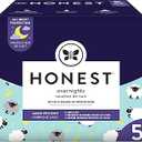 The Honest Company Clean Conscious Overnight Diapers | Plant-Based, Sustainable | Sleepy Sheep | Club Box, Size 5 (27+ lbs), 44 Count