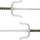 Master USA Martial Arts Training SAIS, Stainless Steel Blades, Wrapped Handle, Practice, Cosplay, Pack of 2