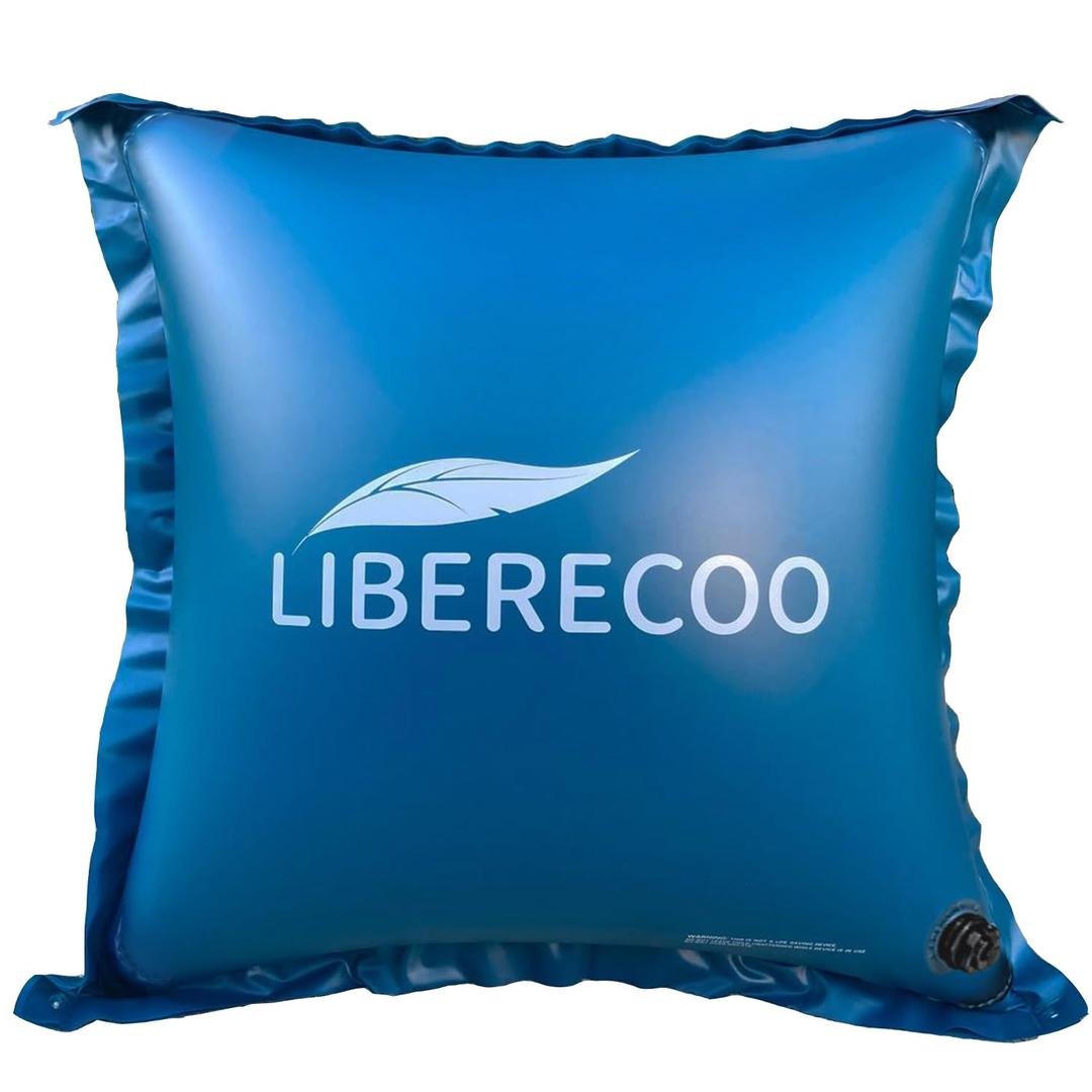 LIBERECOO 12FT Round Pool Pillows for Above Ground Pools, Extra Large Inflatable Pool Pillow Float | Super Durable 0.4 mm - Strong Cold Resistant Air Pillow for Winterproof Pool Cover