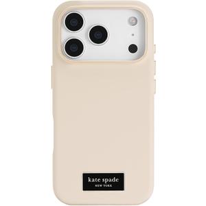 kate spade new york iPhone 17 Pro Case - Compatible with MagSafe - Designer Phone Case - Icon Perfect Beige