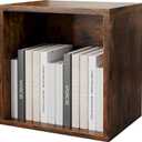 FUSUNBAO Magic DIY Cube Storage Organizer Stackable Cubes for Home Books Clothes Toy-Modular Cubby Storage System-Office Cubical-Bookcase Closet (Antique Brown, General Cube)