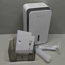 Dehumidifier for Home, 1000 Sq.Ft Dehumidifier for Basement Bathroom Bedroom with Auto Shut Off, Built-in Aromatherapy Diffuser, 7 Colors LED Light, Quiet Dehumidifiers with Sleep Mode (CS08-Milky)