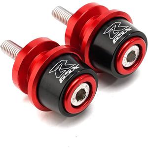 Motorcycle Swing Arm Spools Sliders, CNC Swing Arm Stand Screw, Swingarm Stand Paddock Compatible for Suzuki GSXR1000 GSXR1300 GSXR600 GSXR750 GSXR 125 GSXR 150 (Red)