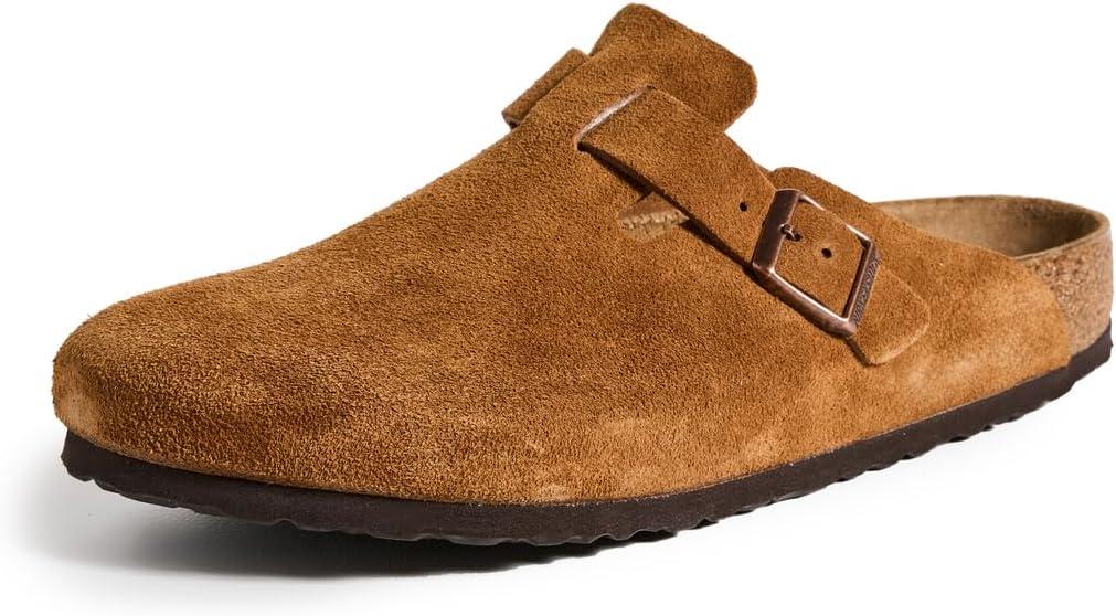 Birkenstock Men's Boston Soft Footbed Clogs, Mink, 8 Medium US