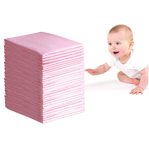 Disposable Changing Pad, 50 Pack 24×18 inch Portable Changing Table Pads Absorbency Mattress Pad Protector Pet Training and Puppy Pads Changing Pads for Baby Waterproof Incontinence Changing Mat（Pink）