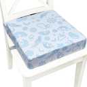 Toddler Booster Seat for Dining Table,Portable Kids Booster Seat - Adjustable, Non-Slip, Lightweight & Easy to Clean (Blue Moon)