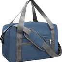 lifwimner For Spirit Airlines Personal Item Bag 18x14x8 in Underseat Carry-on Luggage foldable Travel Duffle Bag for Airplanes (30L, Navy)