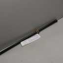 Amazon Basics Adjustable Sturdy Spring Tension Curtain Rod, No Drilling/No Holes, 36-54", Black, Classic Finial