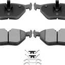 AUTOMUTO 4PCS Rear Ceramic Disc Brake Pads Set D763 For BMW 318i 318is 318ti 320i 323Ci 323i 323is 325Ci 325i 325is 325xi 328Ci 328i 328is Z3 Z4 For Rolls-Royce Park Ward For Saab 2020/9/5