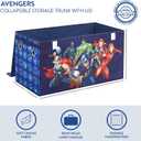 Idea Nuova Avengers Collapsible Childrens Toy Storage Trunk, Durable with Lid