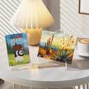 Dooiclear 5 Pack Acrylic Display Stand, Plate Stand for Display, Clear Easel Stand, Display Holder for Card, Frame, Picture, Magazine, Book, CD, Phone (Small/ 3 Inch)